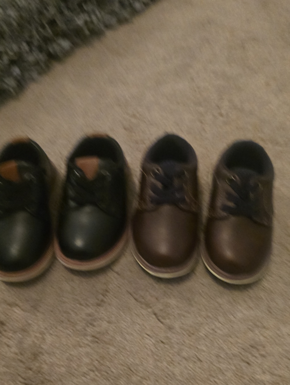 Mix No. 6 Kids Lace-Up Dress Shoes in Black and Brown [2 Pair, Size 5]